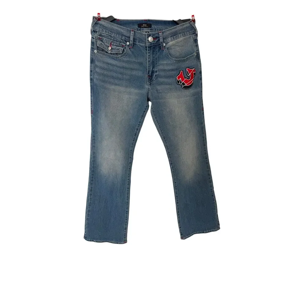 Mens True religion, Y2K Billy relax boot cut jeans wide 31 L33.5 light wash