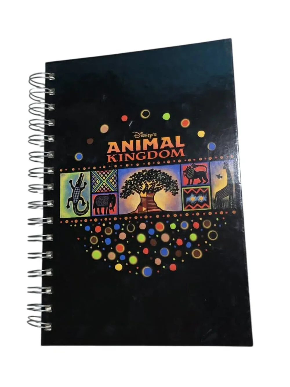 Disney Parks Exclusive Animal Kingdom Black Safari Tree of Life Spiral Notebook