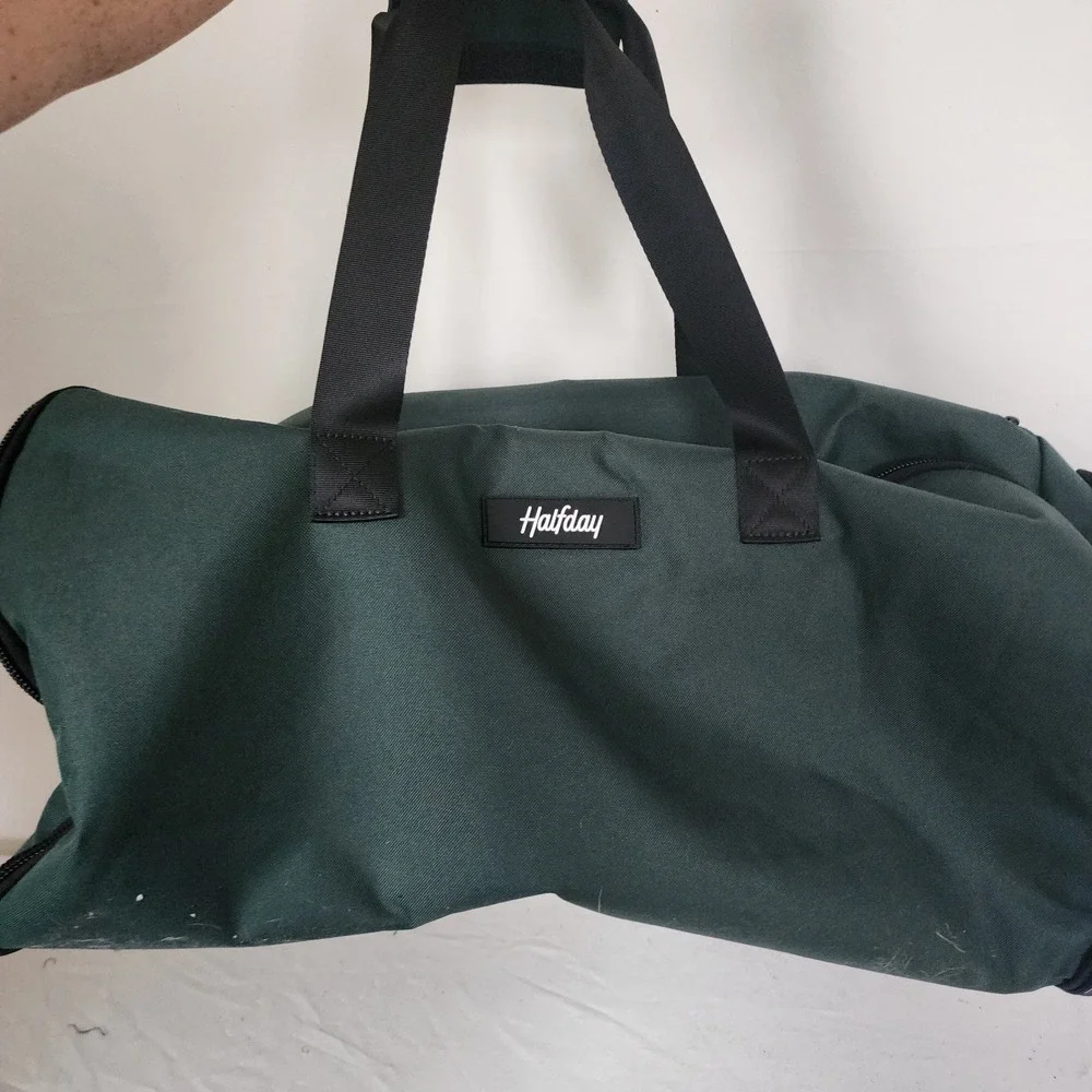 Halfday Garment Duffel Travel Bag Green Carry On Suit Garment Weekender 24