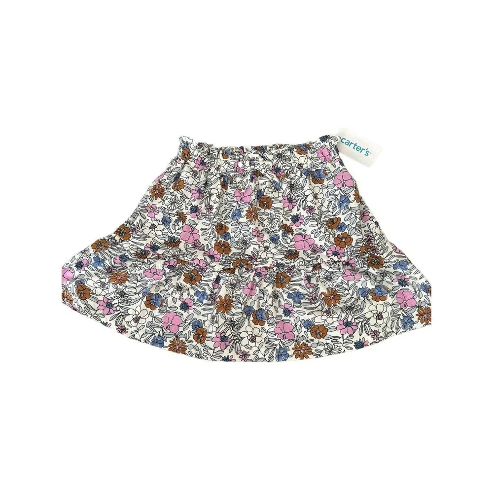 Carter's Girls Floral Drop‎ Waist Skirt Size 7 NWT