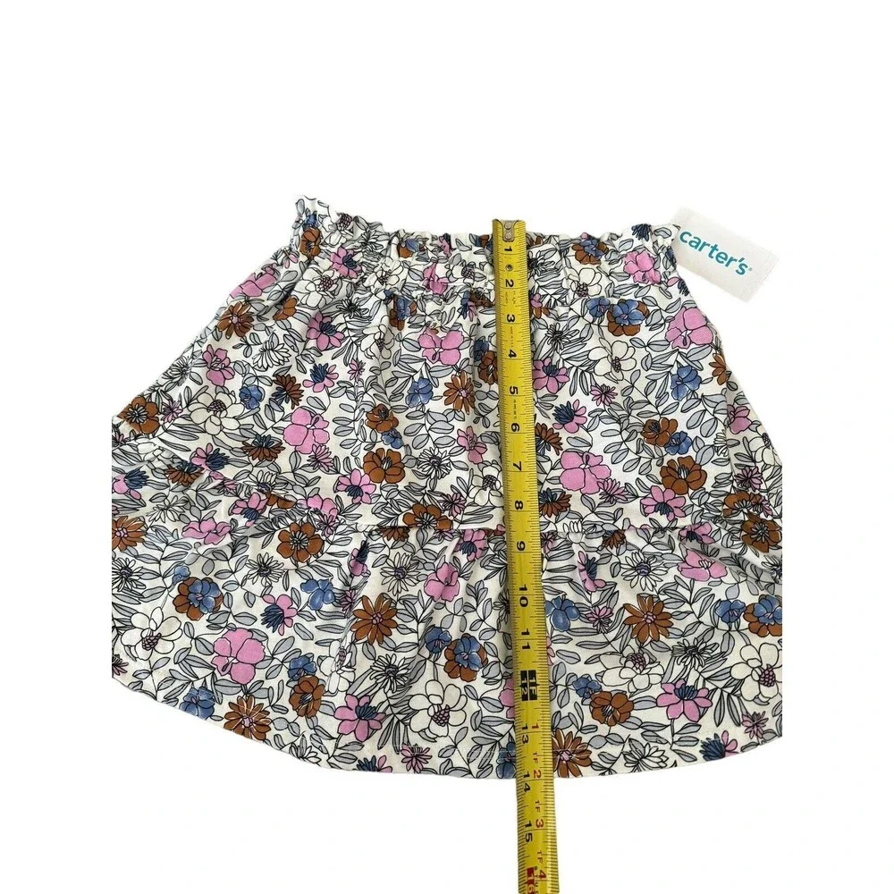 Carter's Girls Floral Drop‎ Waist Skirt Size 7 NWT