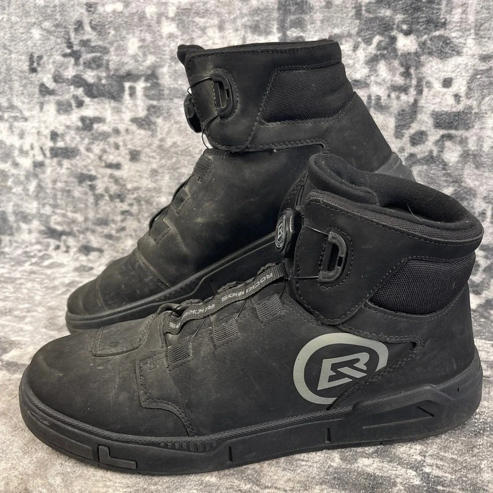 RockBros Men's Size 9 Cycling Motorcycle‎ Boots Black High Top Riding Shoes