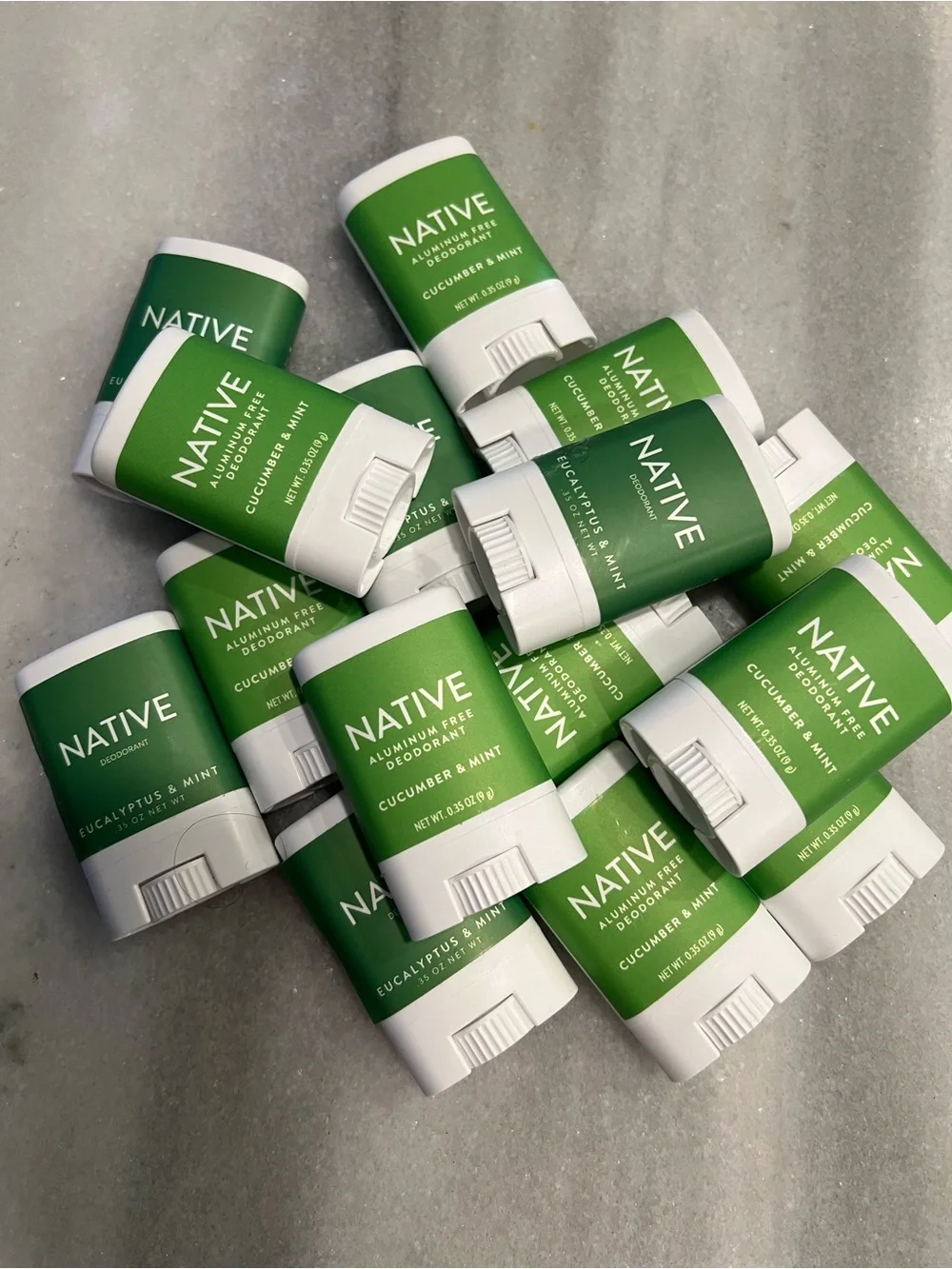 Native Cucumber & Mint Deodorant Sticks - travel size - 15 for total price