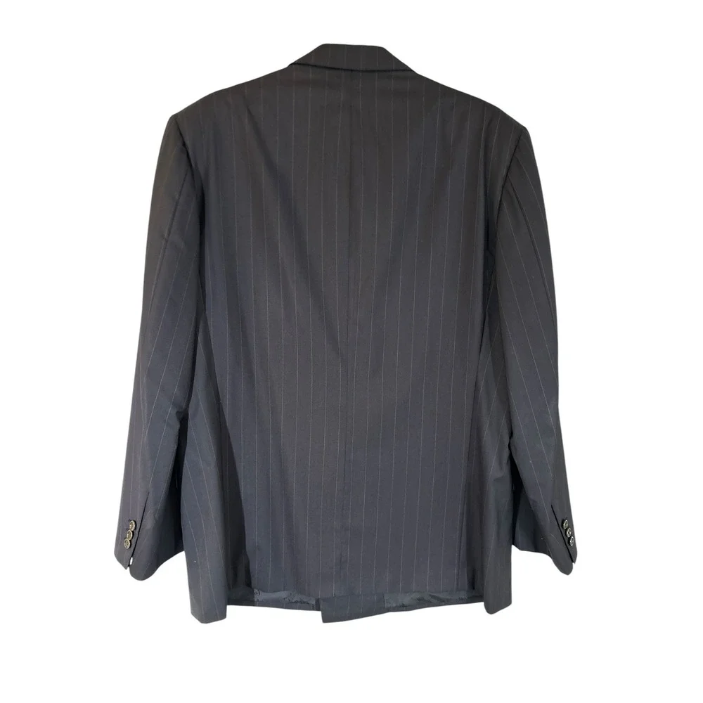 Brioni navy pinstripe