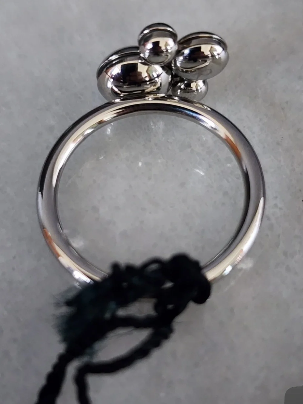 Calvin Klein Silver statement Bubble Cluster Ring - size 8 nwt