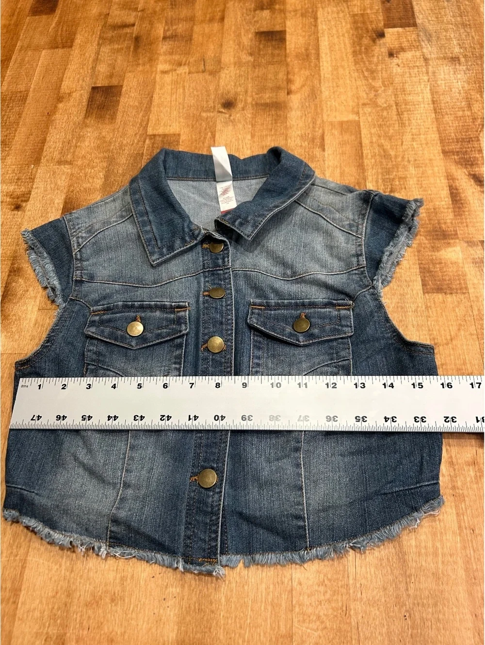 No Boundaries Girls' Denim Vest Size M (7-9)