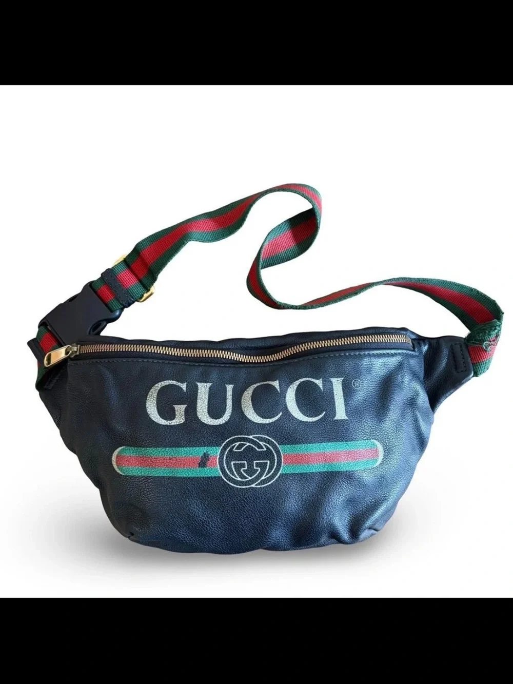 Gucci black leather