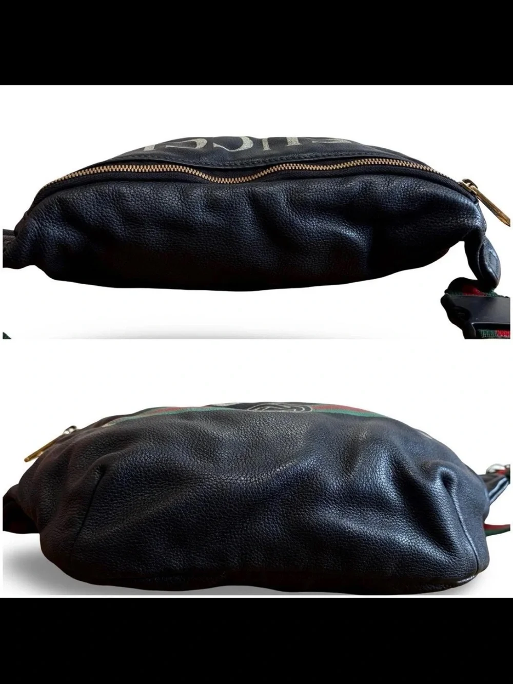 Gucci black leather