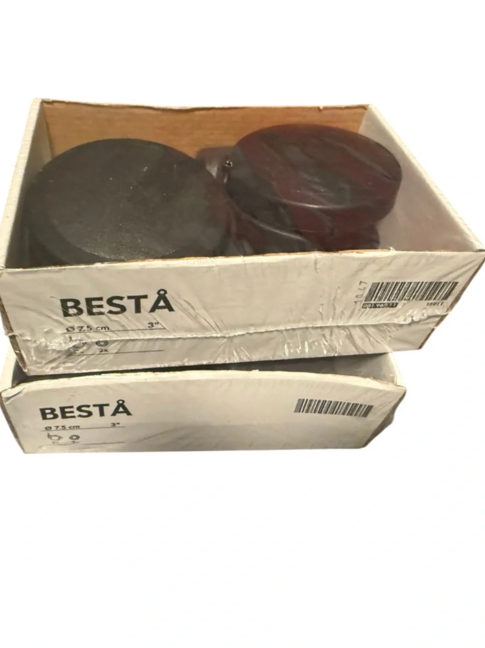 IKEA BESTÅ Furniture Caster Wheels - Black & Dark (Set) 2 packs wheels 3”