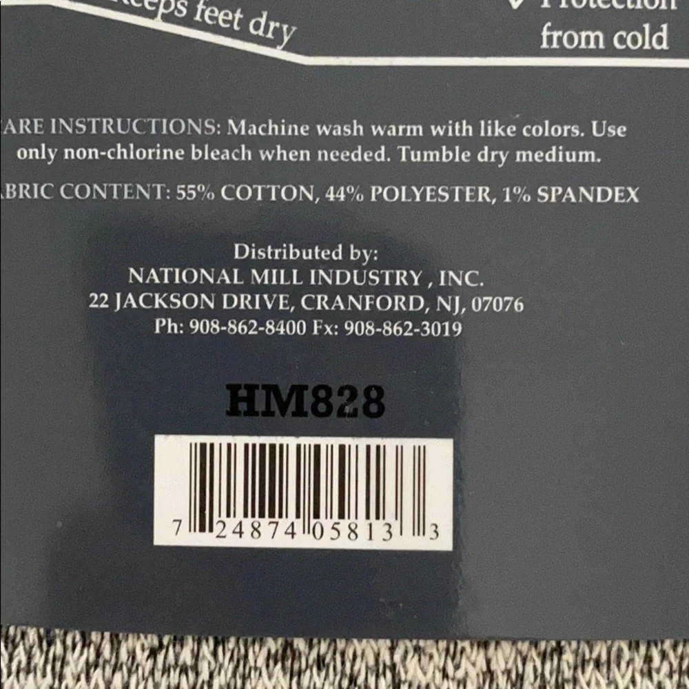 Heavy Duty Boot thermal socks size 10-13