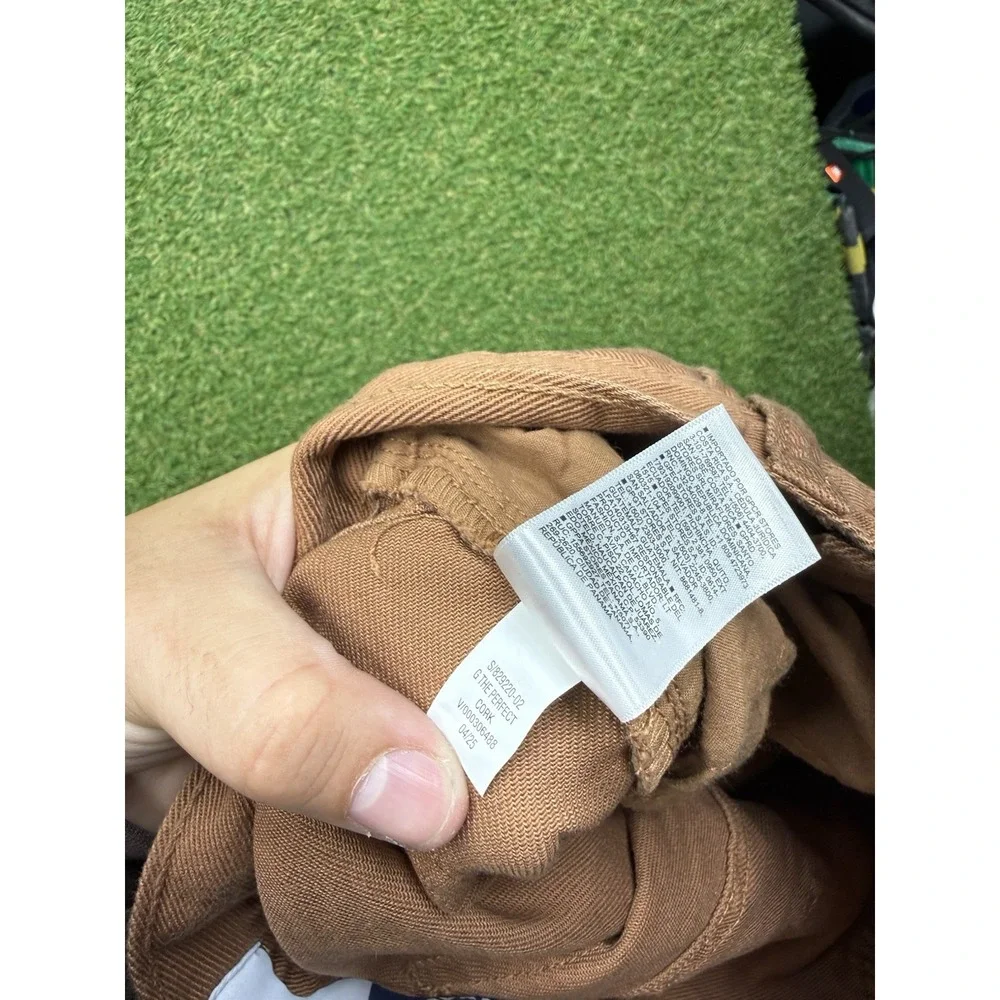 Old Navy Cargo Pants Girls 12 Brown Wide Leg Utility Pockets Cotton Brown NWT