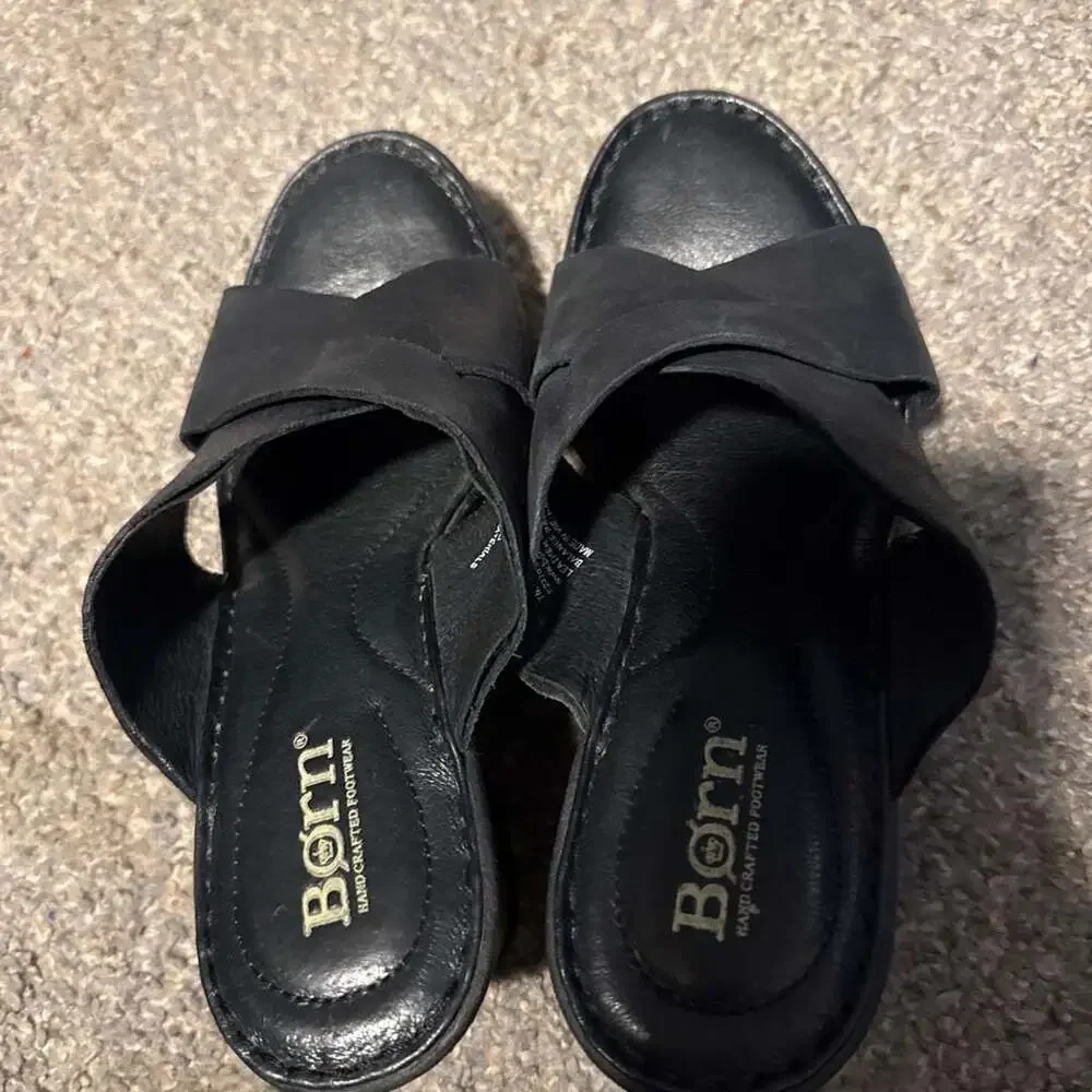 Born black leather
