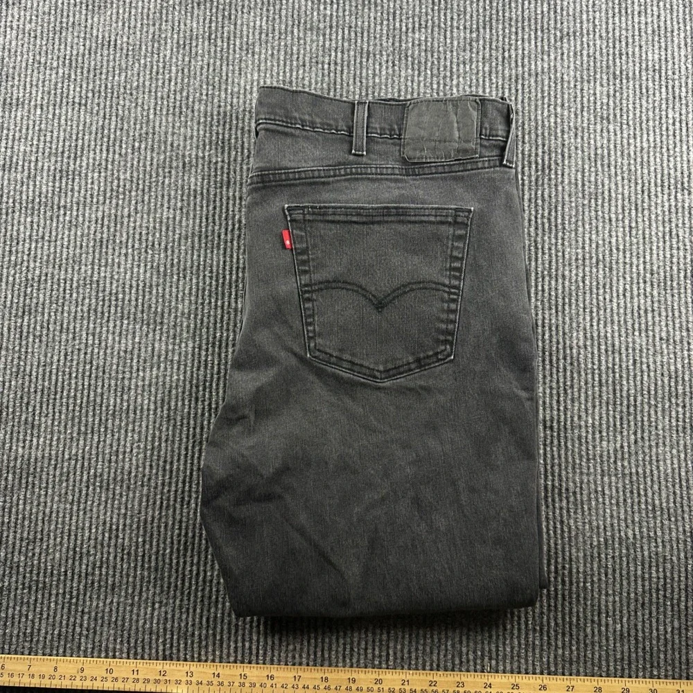 Levis‎ 541 Athletic Taper Jeans Mens 40x28 Washed Black Stretch Denim Pants