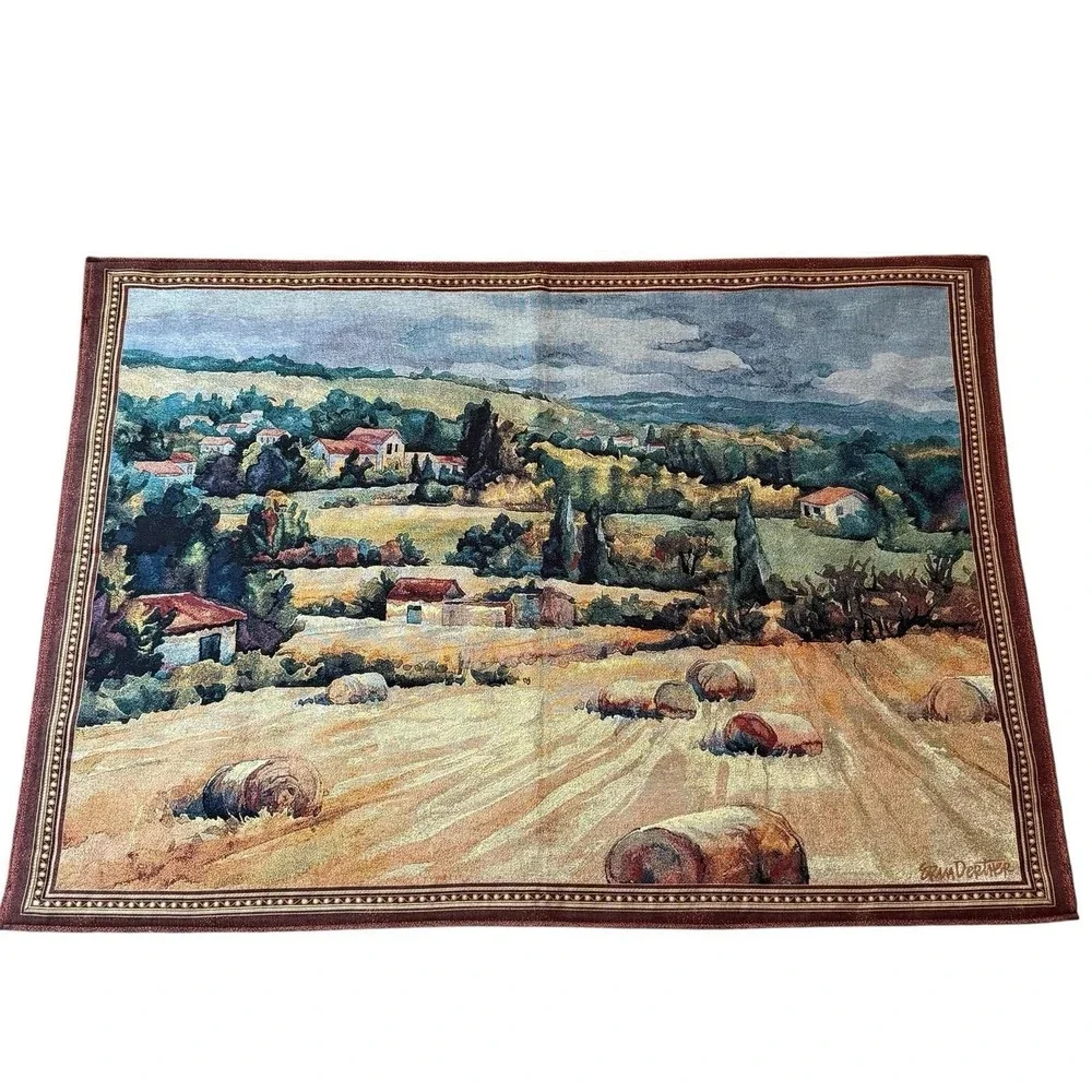 Riddle Home & Gift‎ French Tapestry Rod Pocket Wall Hanging Tuscan Landscape