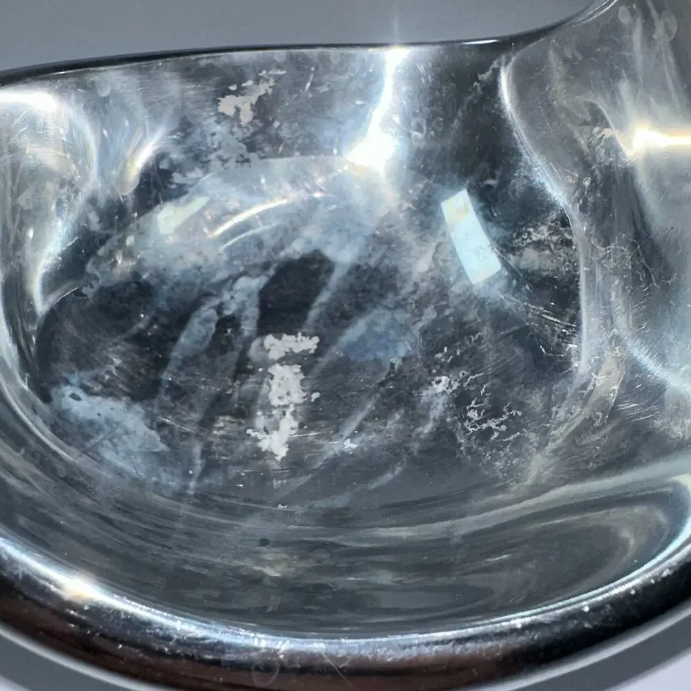 Nambe Santa Christmas Bowl Alvaro Uribe 2014 MT0701 Aluminum Sculpture‎