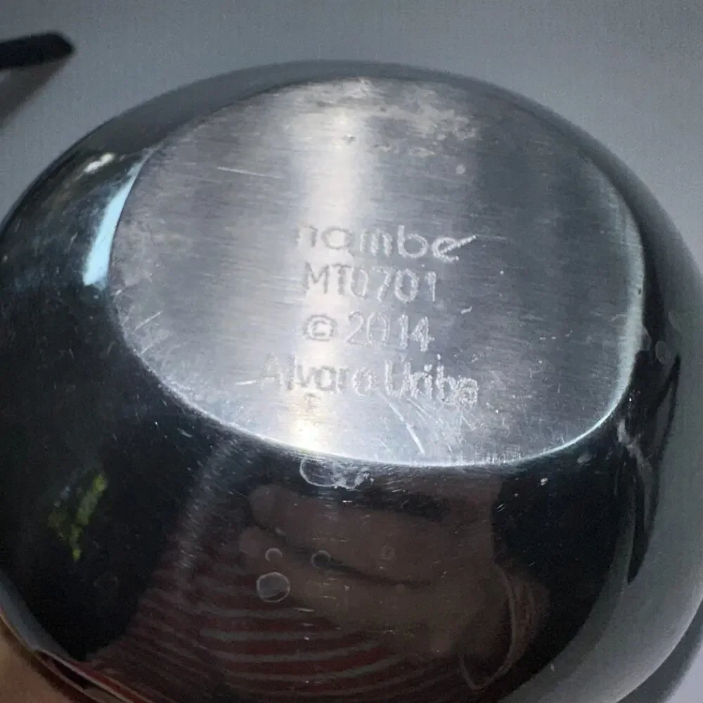 Nambe Santa Christmas Bowl Alvaro Uribe 2014 MT0701 Aluminum Sculpture‎