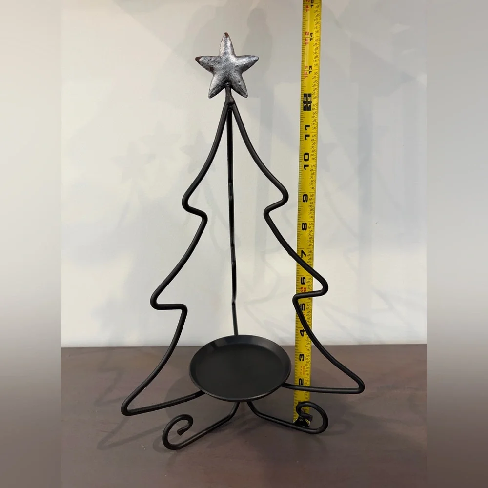 Longaberger‎ wrought iron Christmas tree candle holder