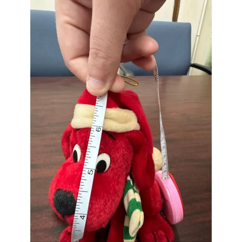 Vintage Clifford The Big Red Dog Plush Christmas Ornament