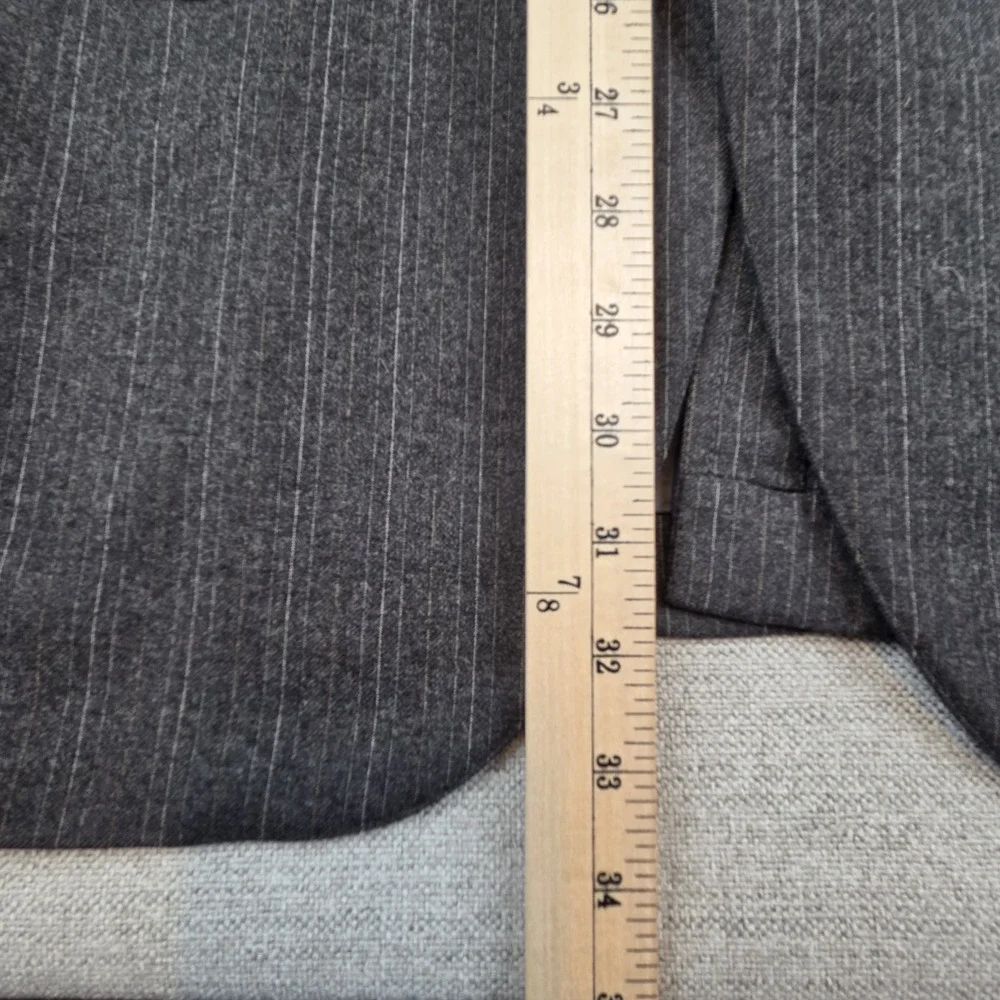 Brooks Brothers Golden Fleece Charcoal Gray Pinstripe‎ Sport Coat USA Men's 42L