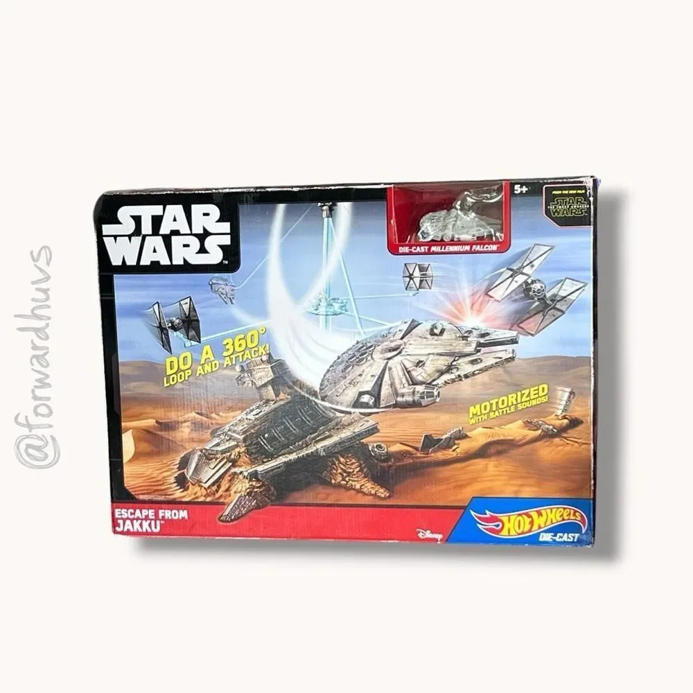 Hot Wheels Star Wars Escape from Jakku Play Set – Factory Sealed