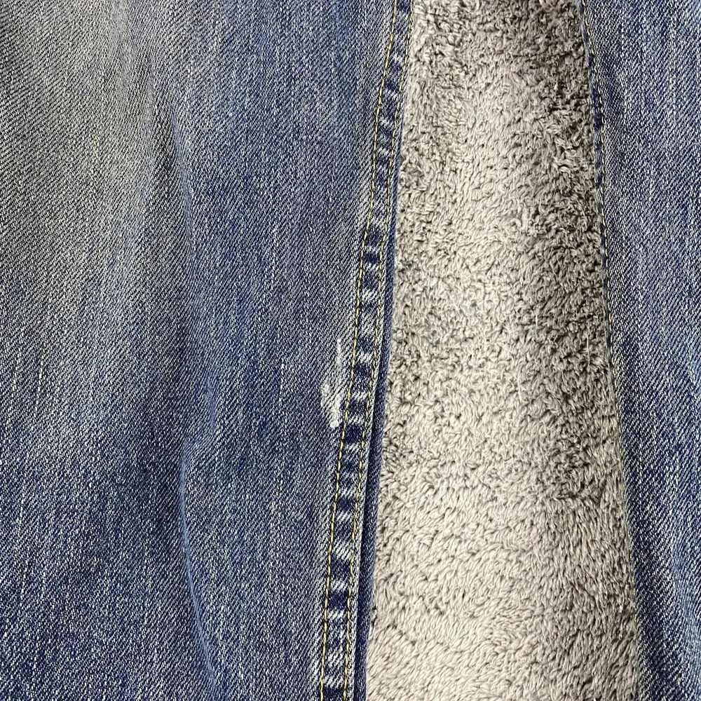 Levis cuffs worn
