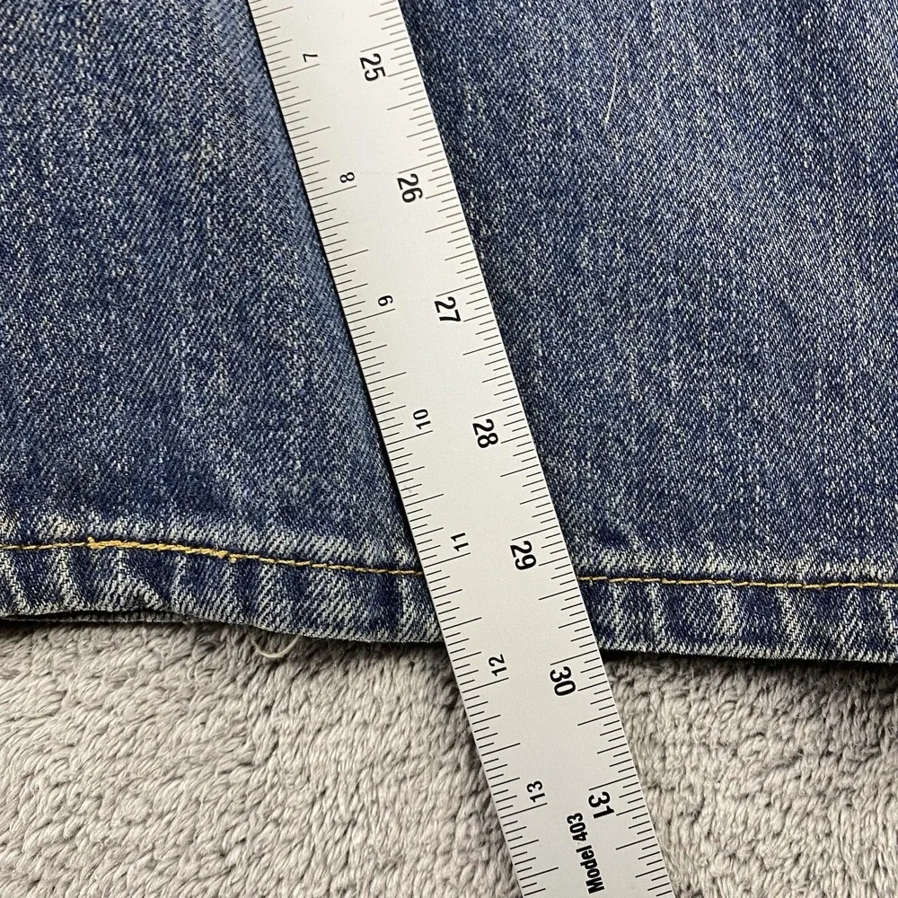 Levis cuffs worn