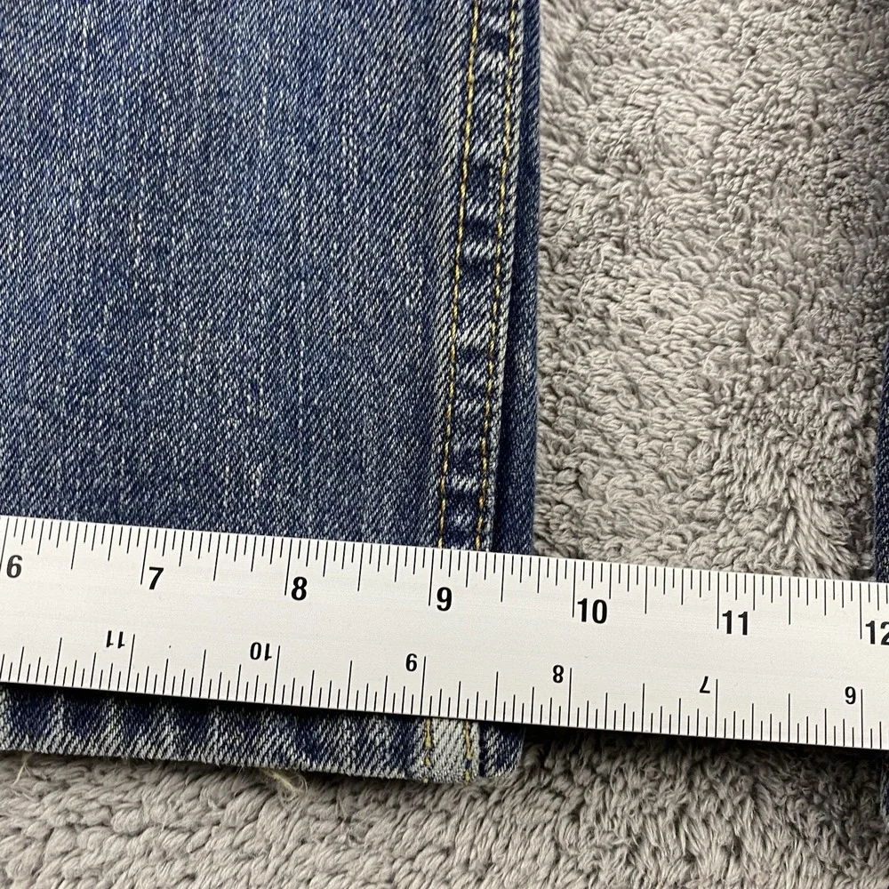 Levis cuffs worn