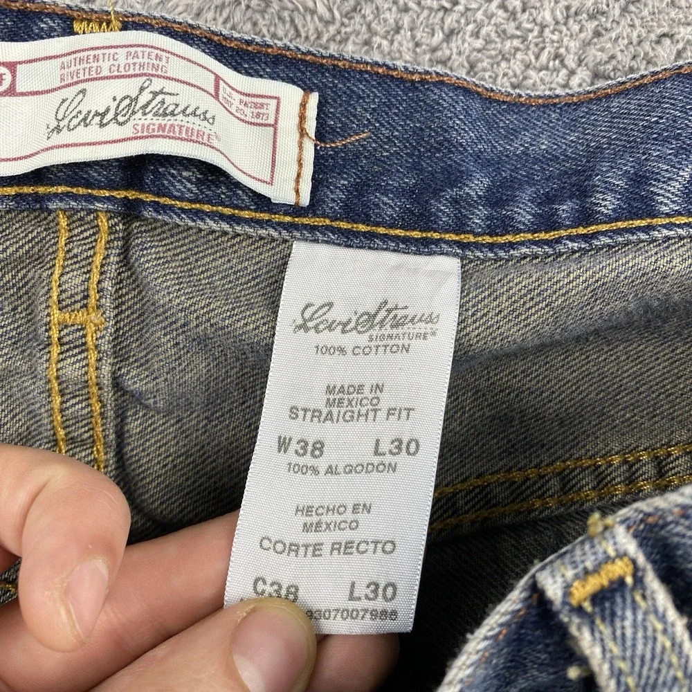 Levis cuffs worn