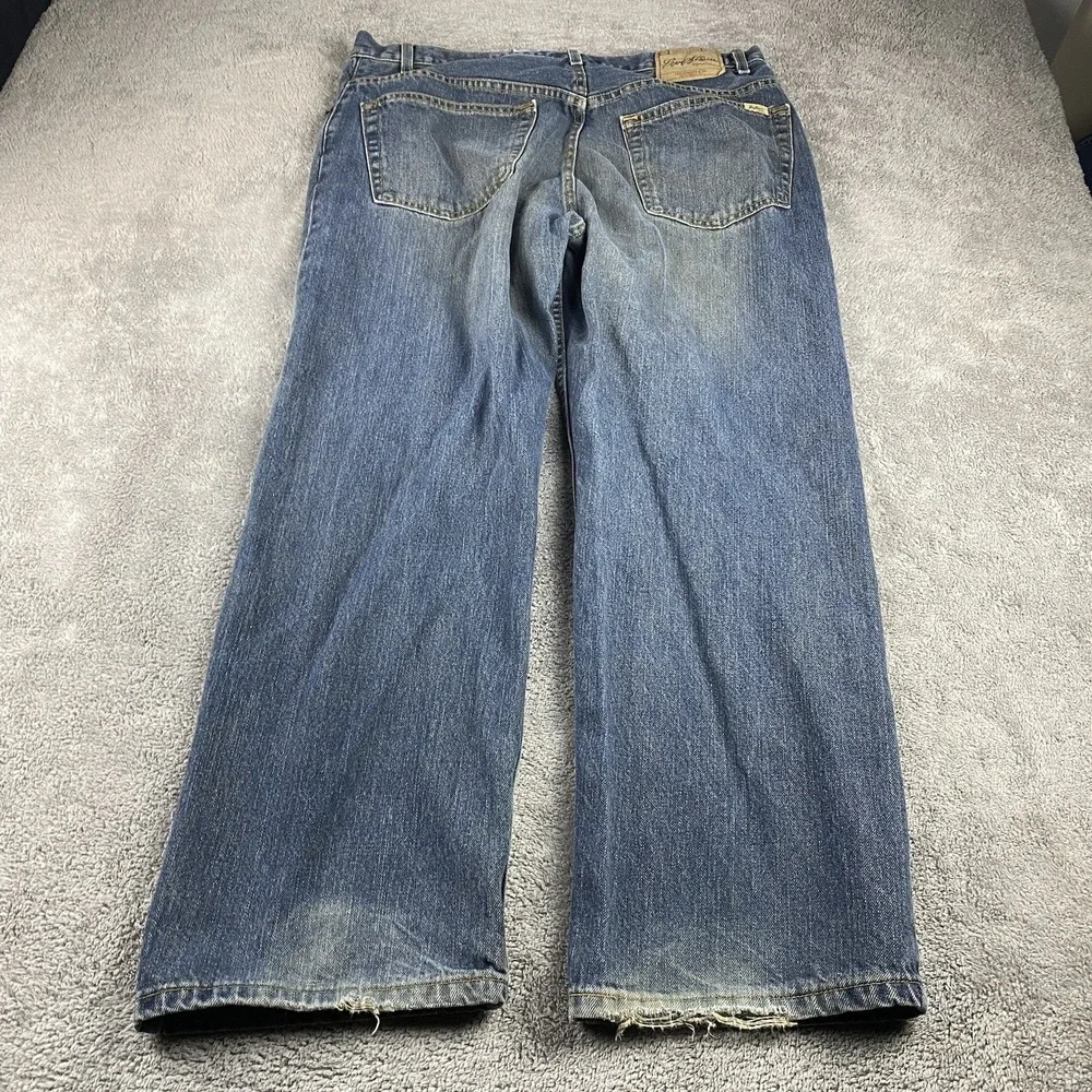 Levis cuffs worn