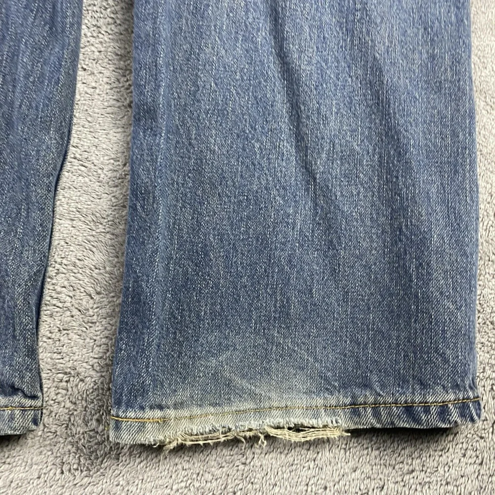 Levis cuffs worn