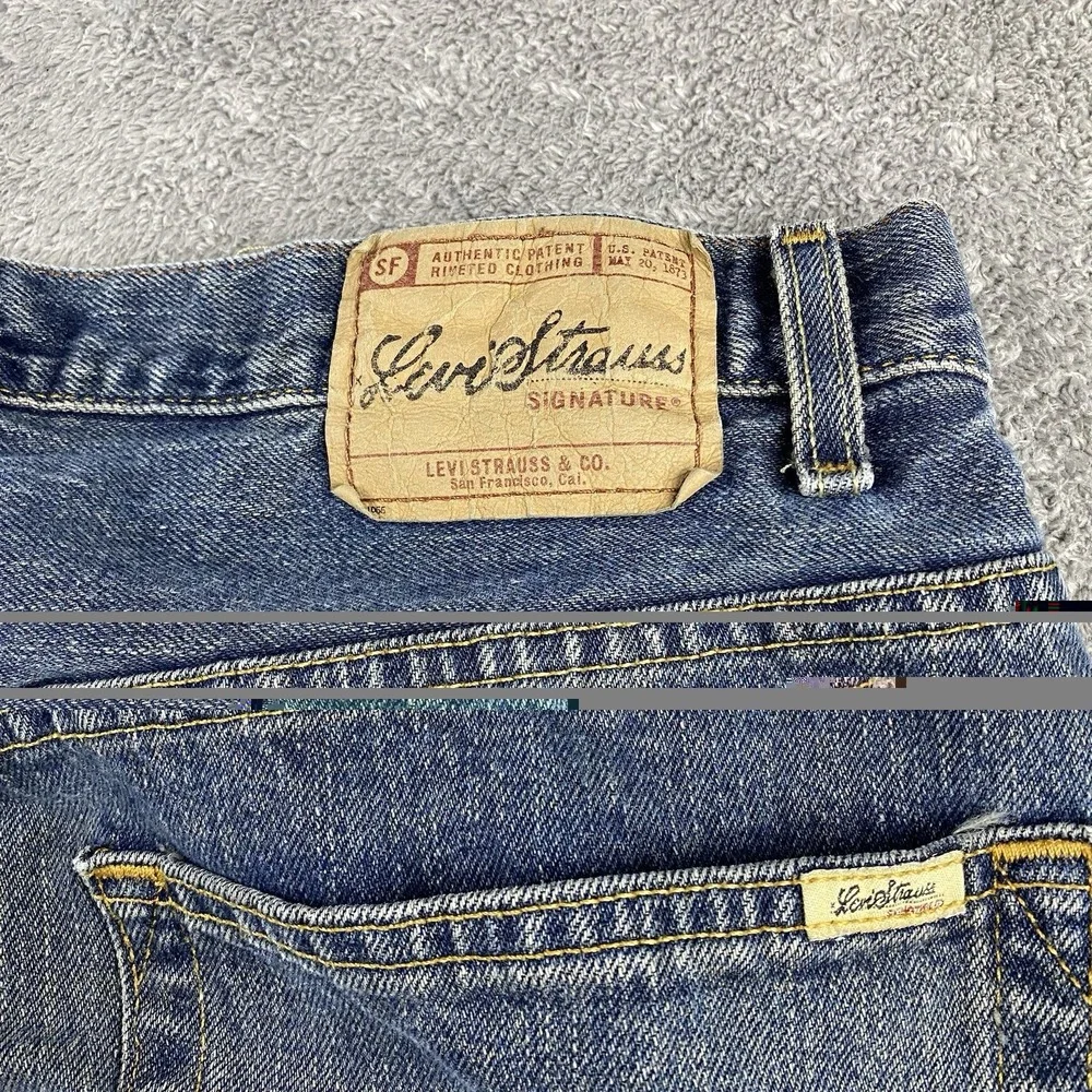 Levis cuffs worn