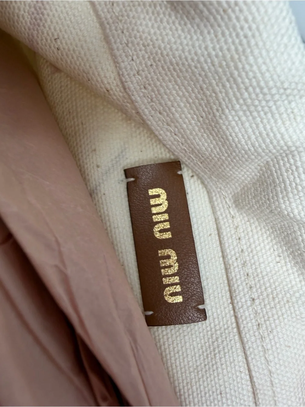 Miu Miu originally bottom material