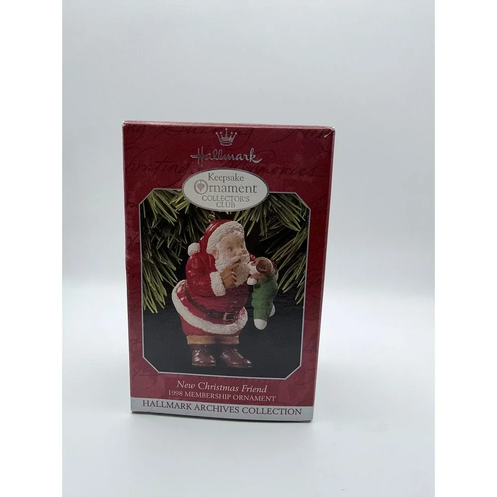 Hallmark Keepsake‎ Ornament Christmas Friend 1998 Membership Santa Stocking