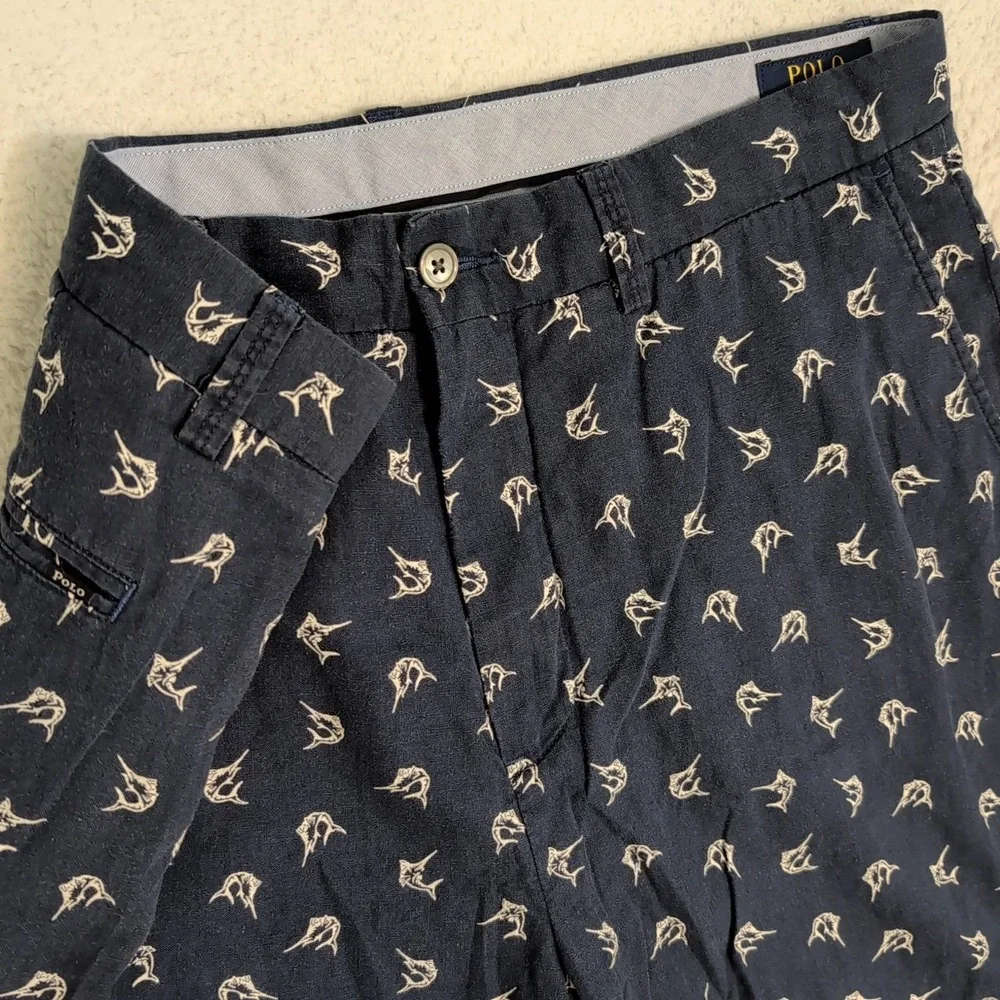 Men's Polo‎ Ralph Lauren Linen Blend Shorts 9