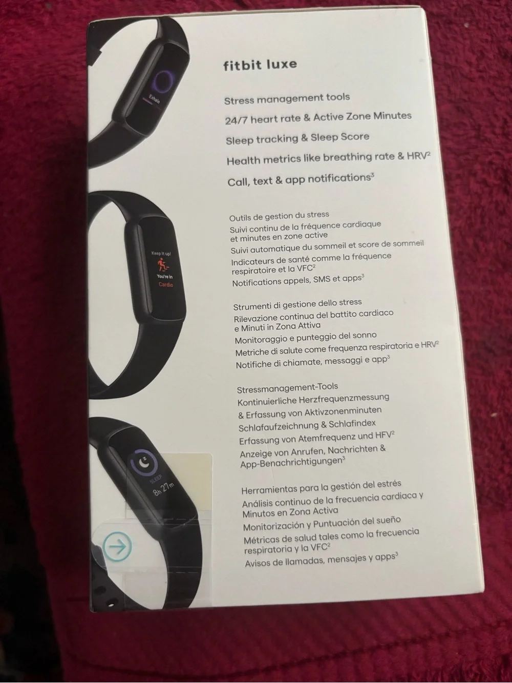 fitbit sleek luxe