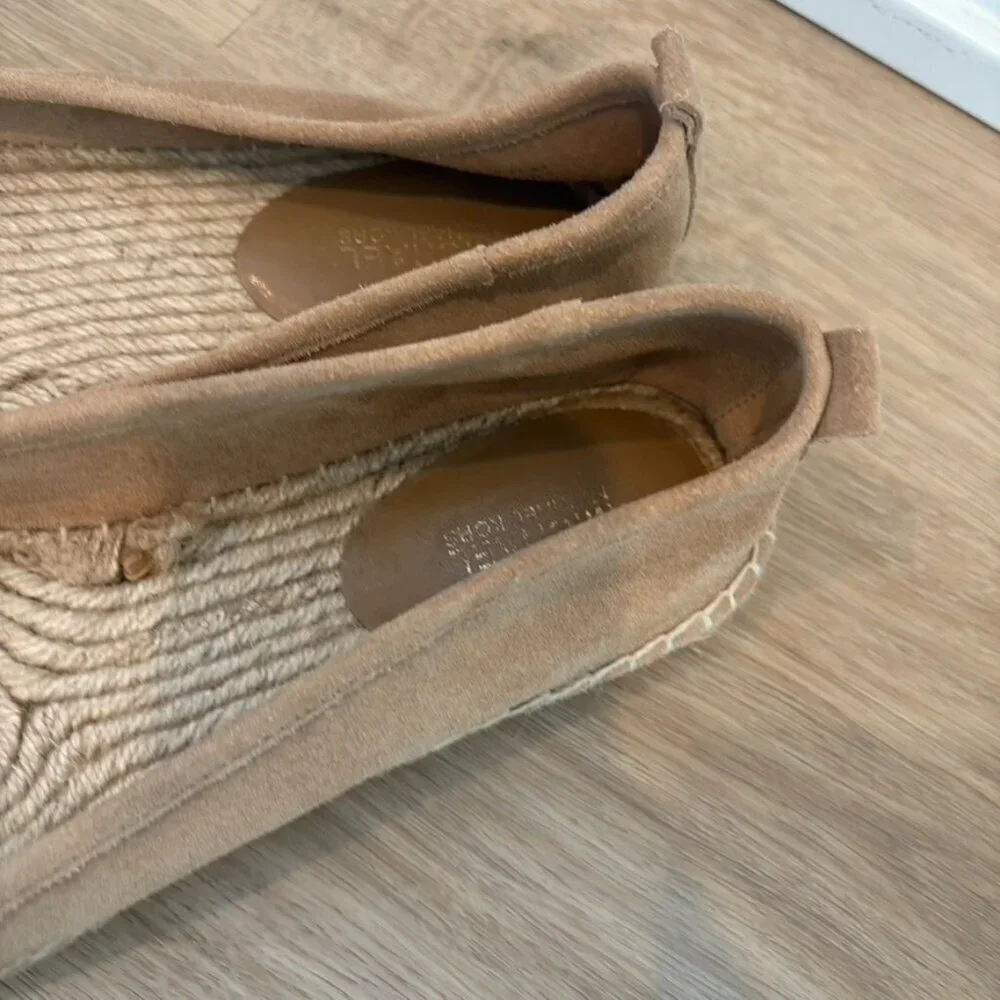 ** Michael Kors Espadrilles Tan Leather Suede 8.5
