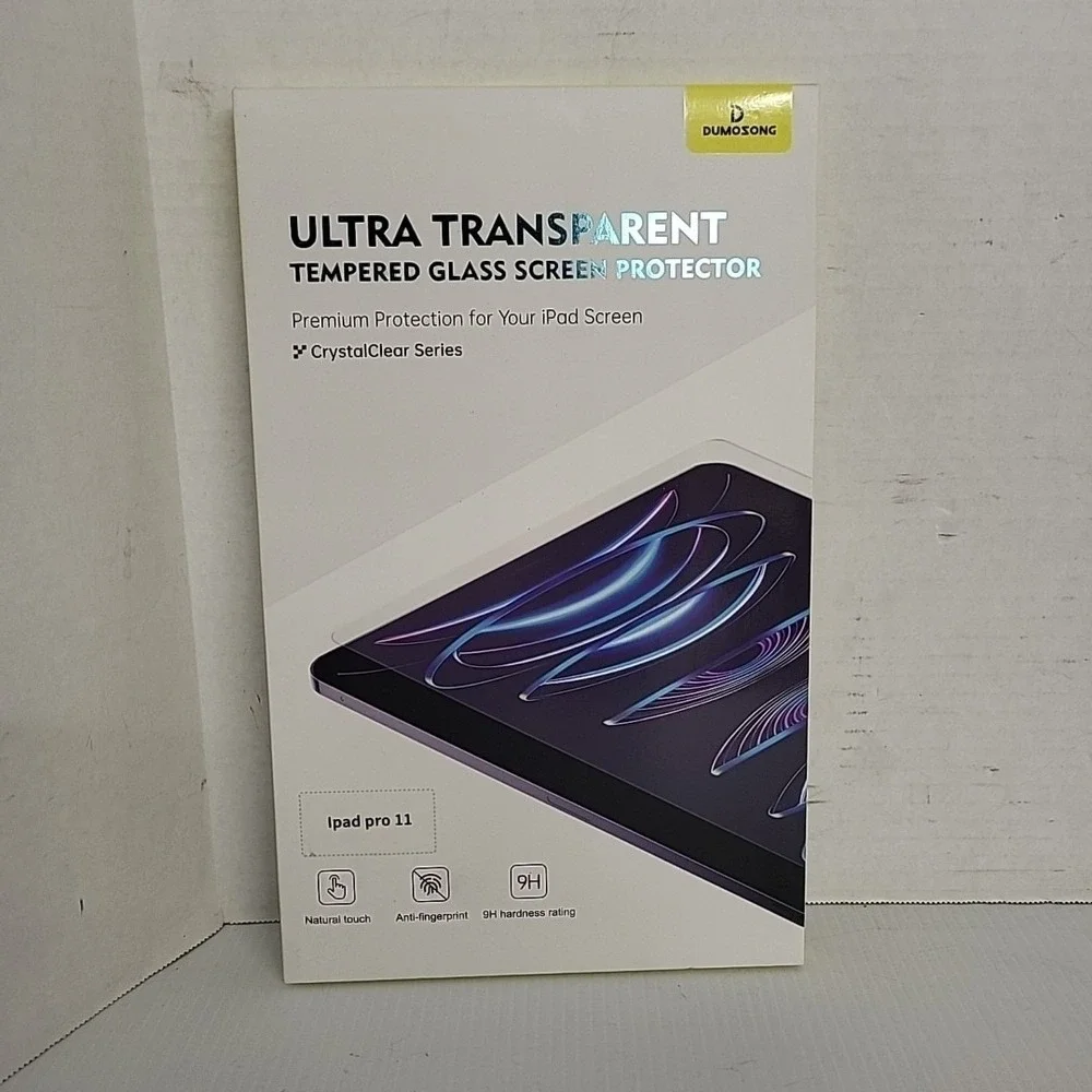 Crystal Clear Ultra Transparent‎ Tempered Glass Screen Protector iPad Pro 11
