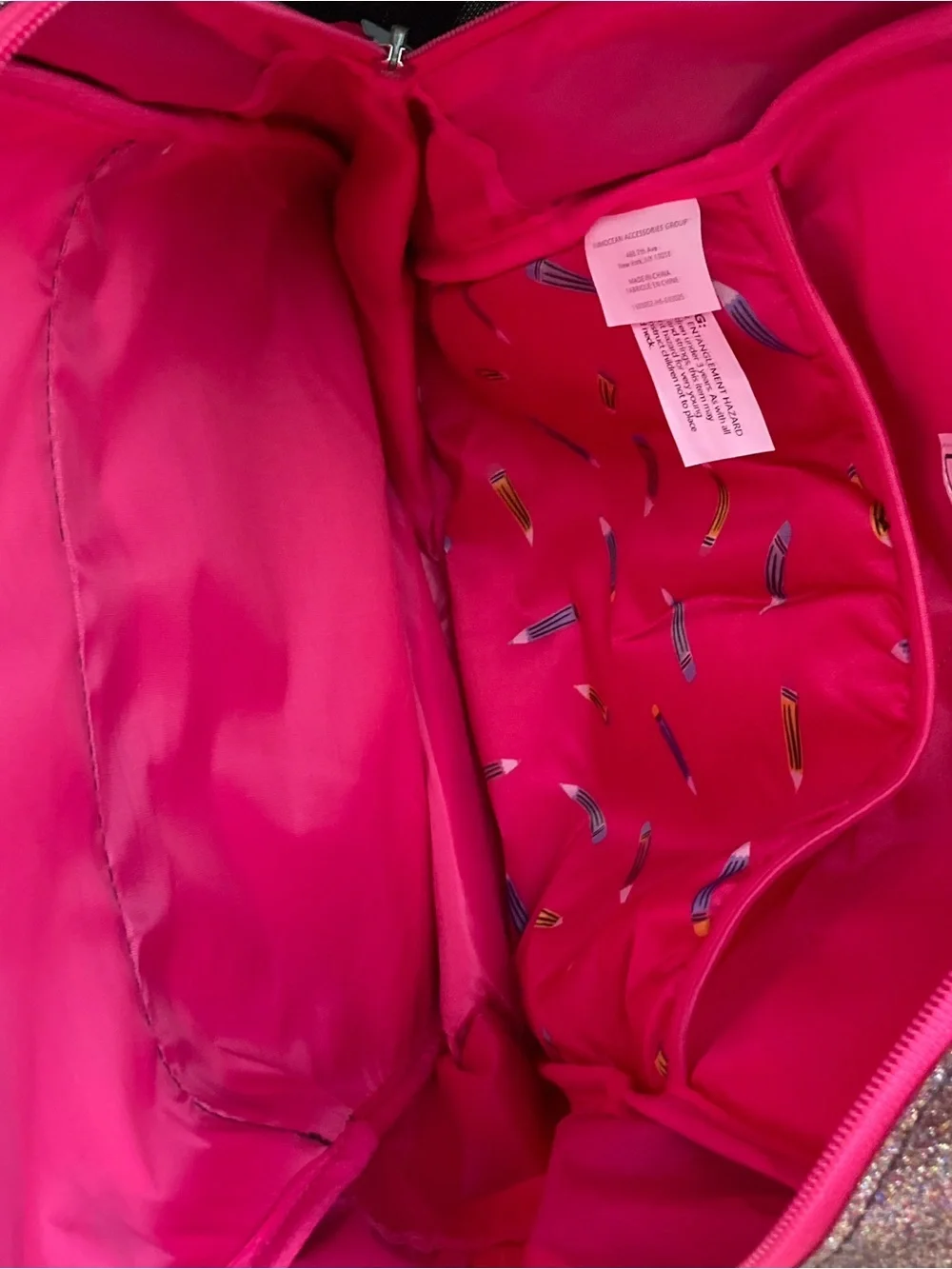 N/A includes zippered