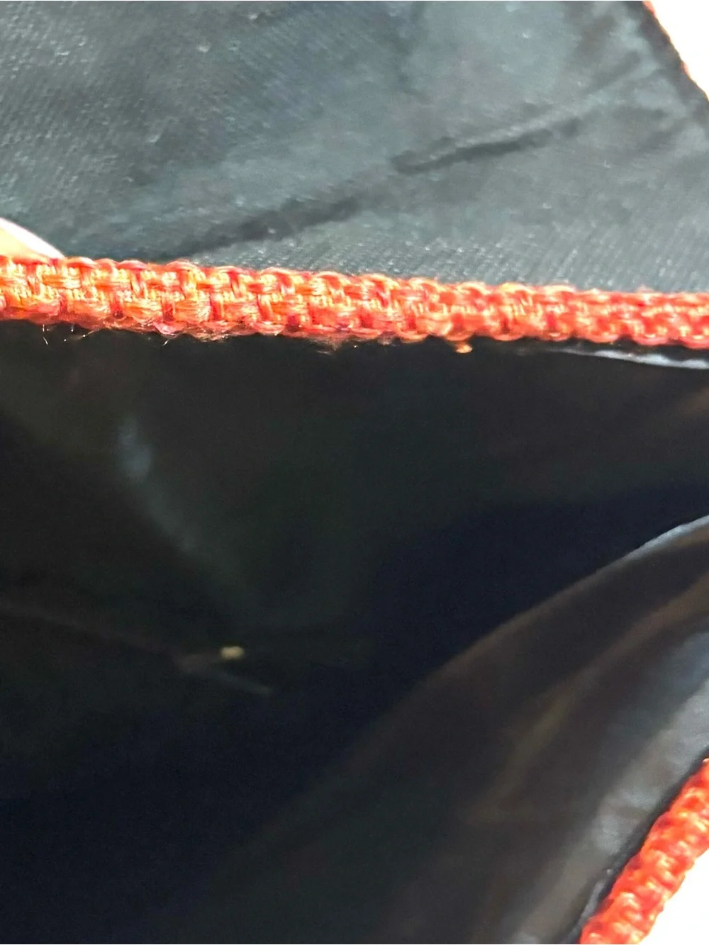 Handmade handwoven orange