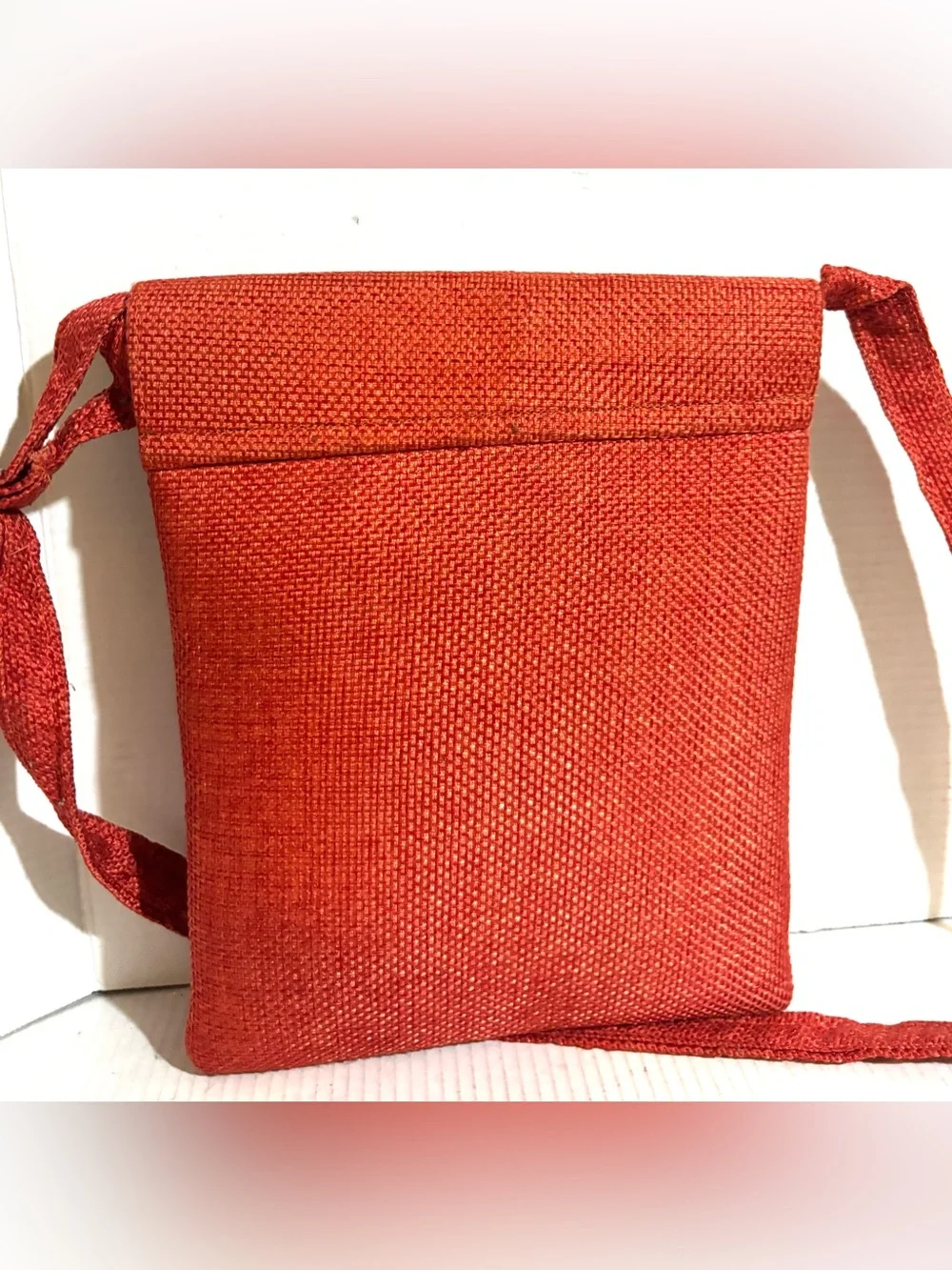 Handmade handwoven orange