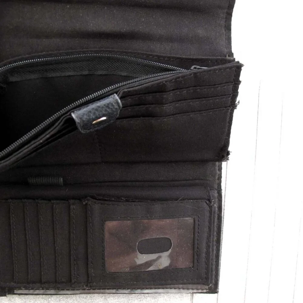 Rosetti wallet , pockets for money, coins, cards ID used wallet black