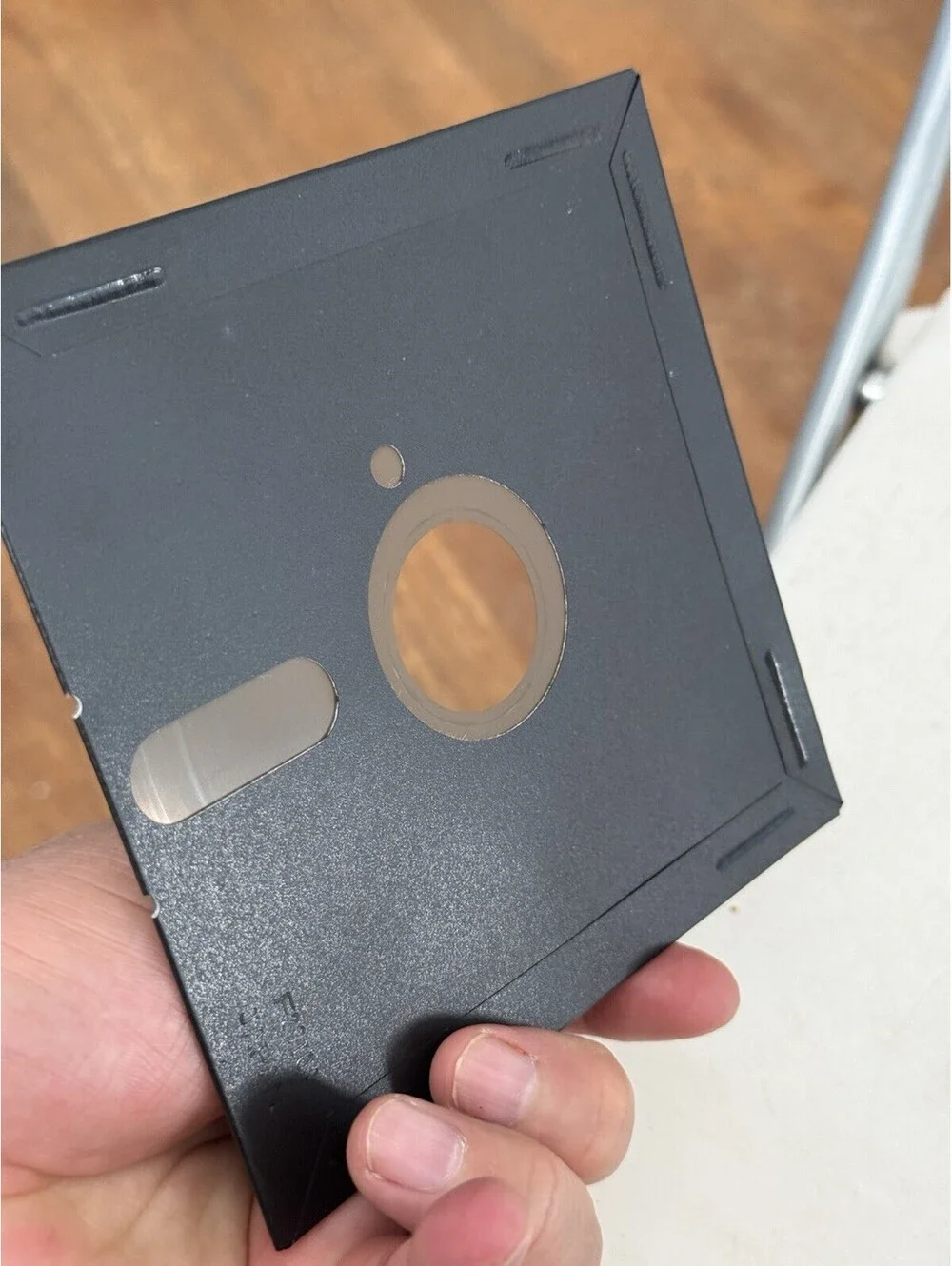 5.25-inch floppy disk containing DB Master, a pioneering database, Apple Compute