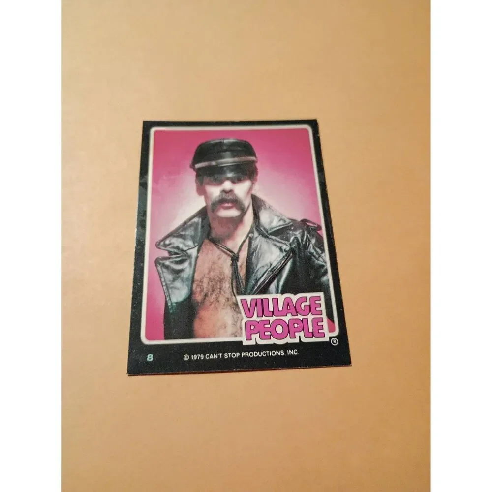 Vintage 1979 Village People Trading Card #8 Disco Era Vintage Music Collectible