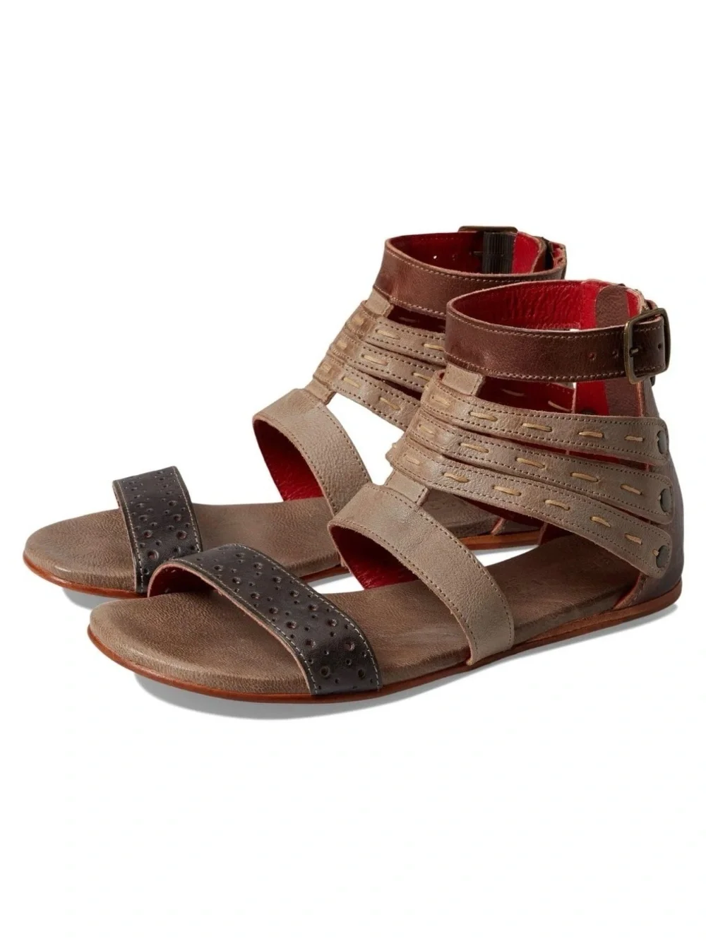 BED STU Artemis Starry Night Rustic Leather Sandals Size 7.5