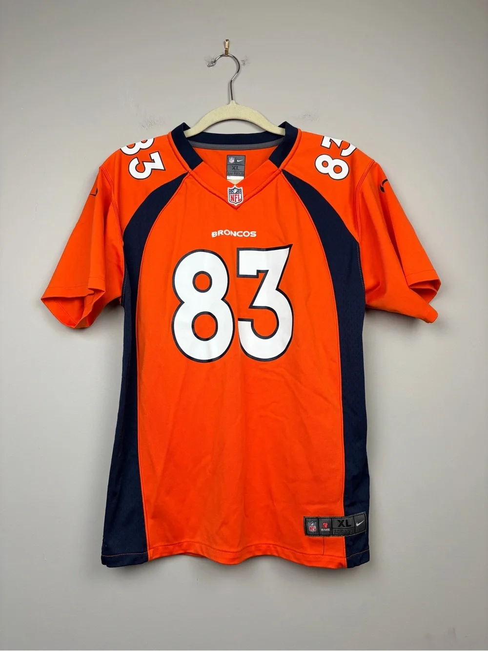 Nike Denver Broncos Wes Welker‎ #83 Jersey Youth XL Orange NFL