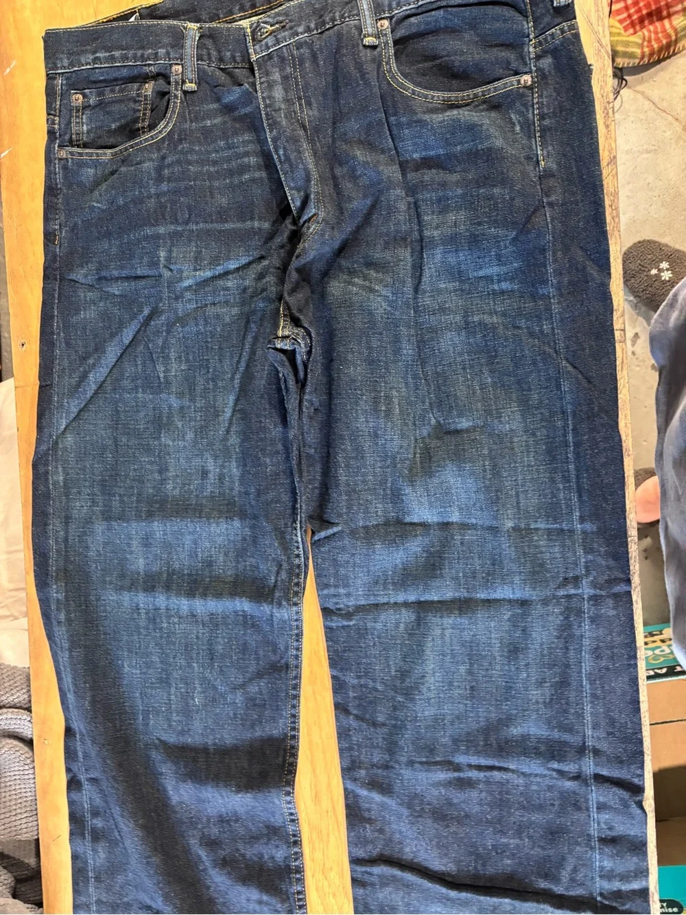 Levi's Men's Indigo Blue Straight-Leg Jeans