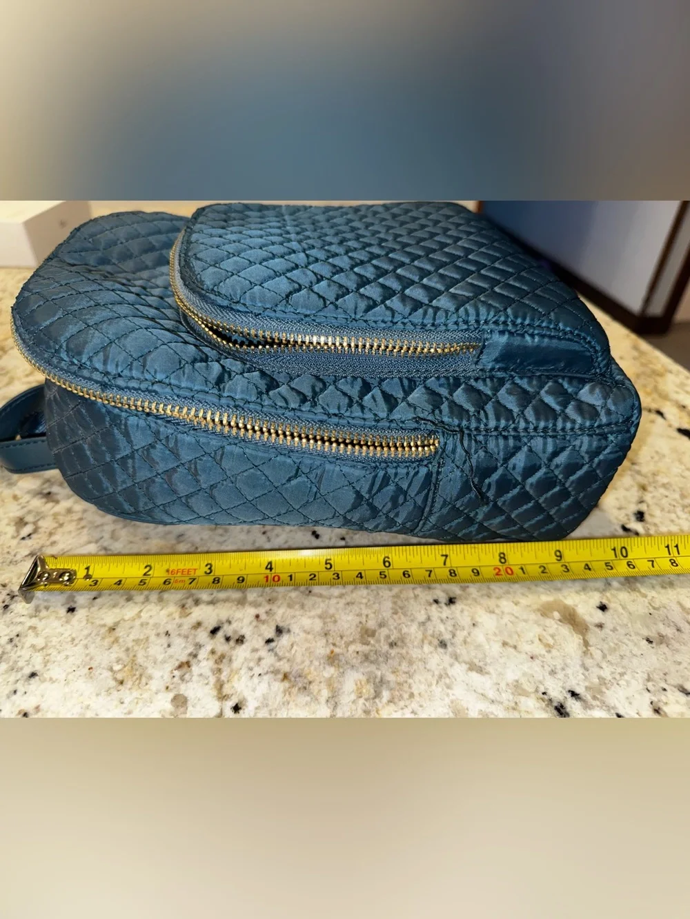 Quilted Teal Mini Backpack - Cynthia Rowley