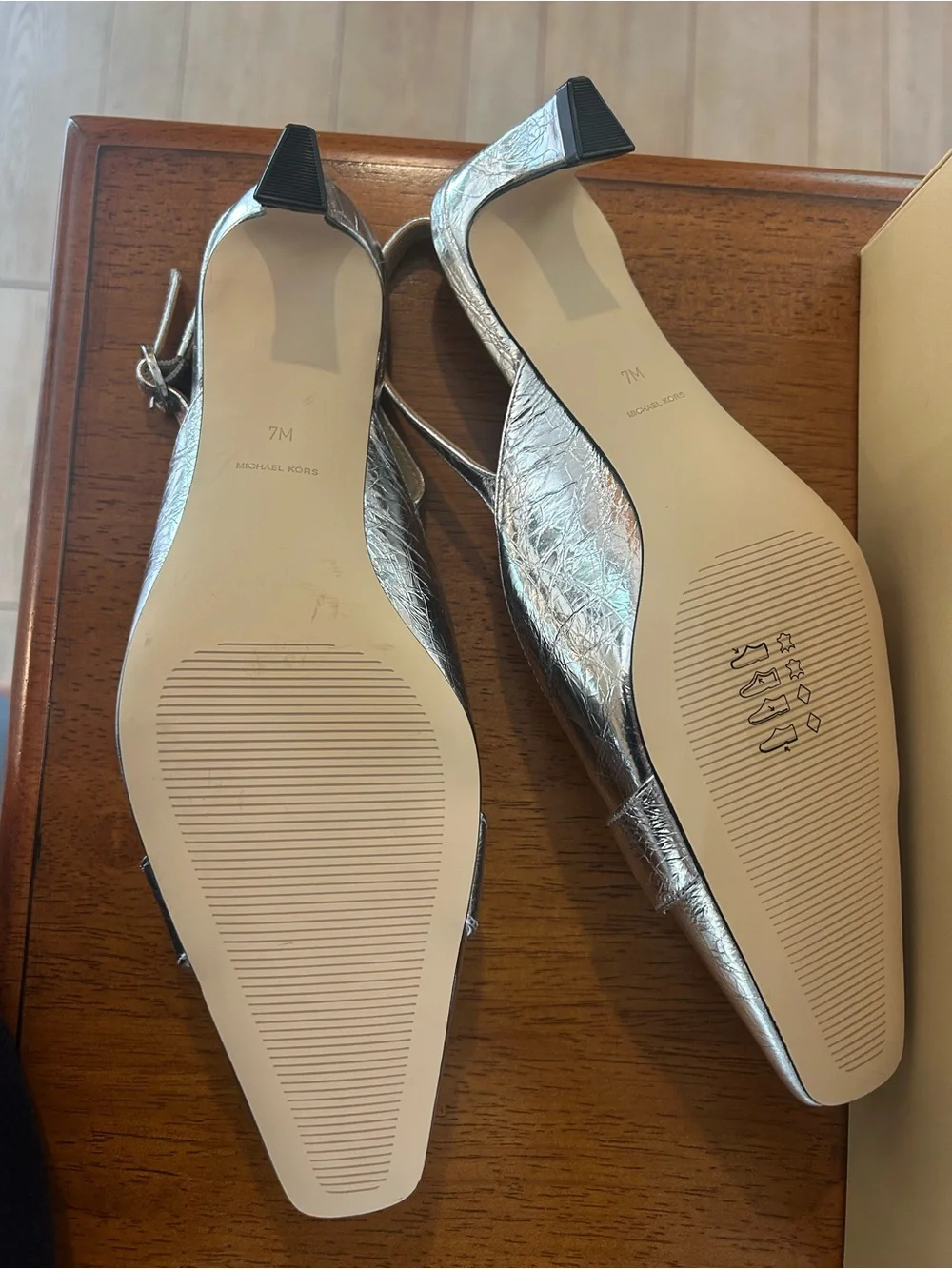 Michael Kors metallic silver