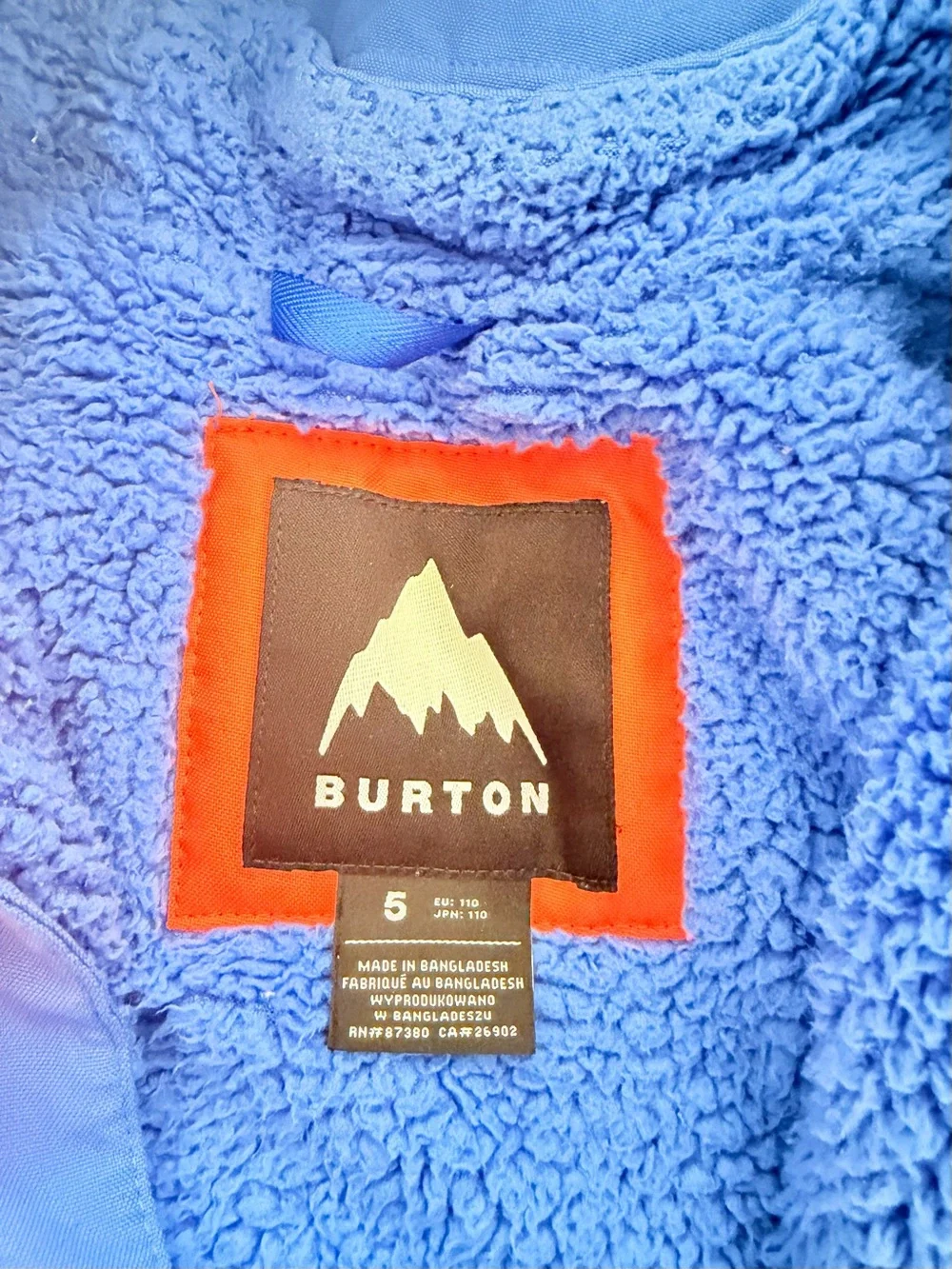 Burton cozy fleece