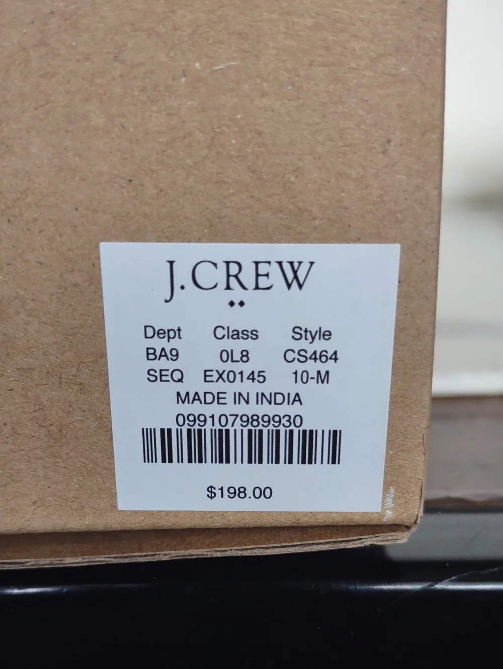 J. Crew offer threaded